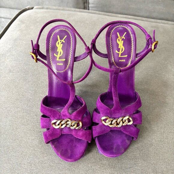 Yves Saint Laurent Rive Gauche, size 8.5 , Platform size: 1.5 - Picture 1 of 10